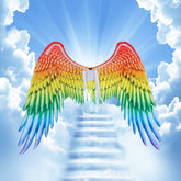 LGBT Angel Rainbow Wings Costume